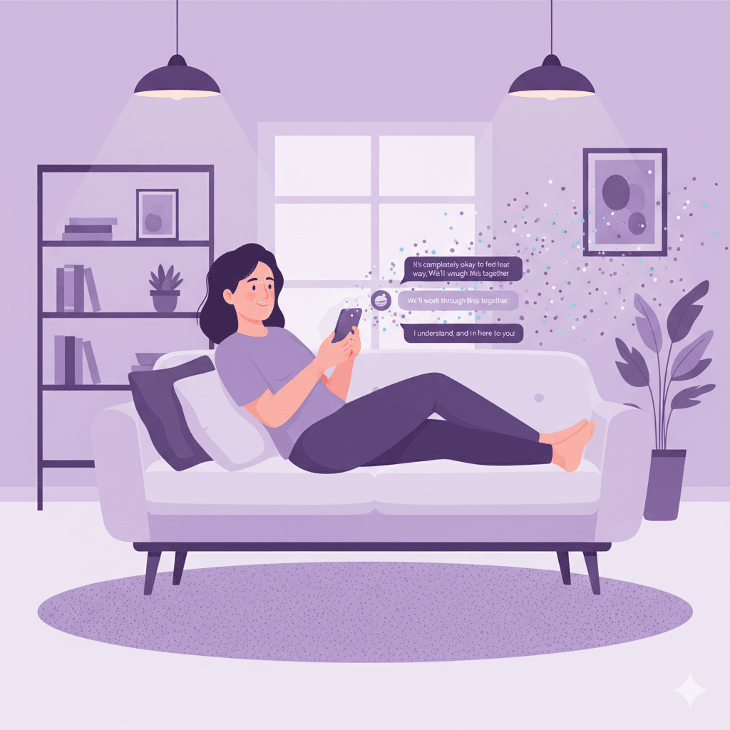 BondBetter Individual Chat Interface - Personal Coach conversation showing AI-powered relationship coaching